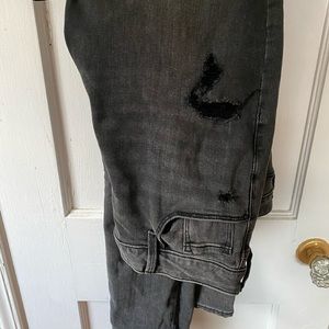 Slightly distressed Black Skinny Jeans